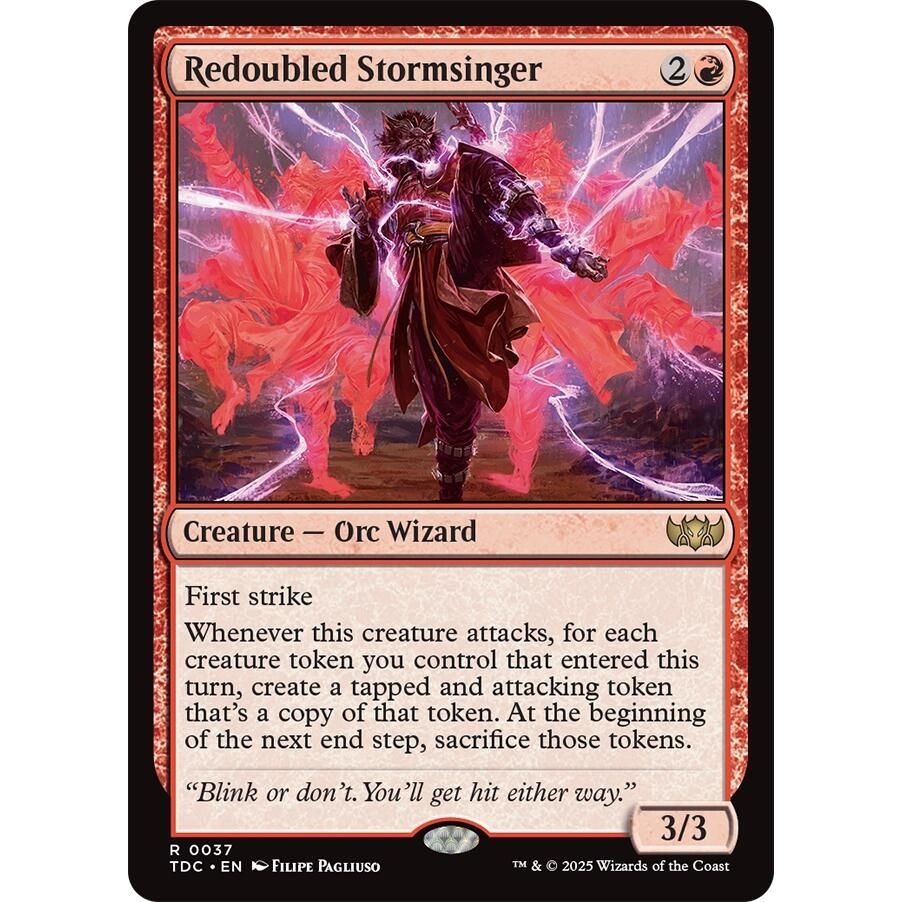 Image for Redoubled Stormsinger (37) (TDC) - Magic: The Gathering