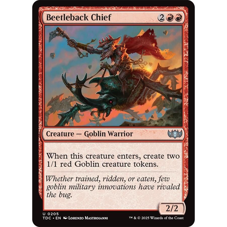 Image for Beetleback Chief (205) (TDC) - Magic: The Gathering