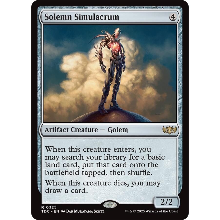 Image for Solemn Simulacrum (325) (TDC) - Magic: The Gathering