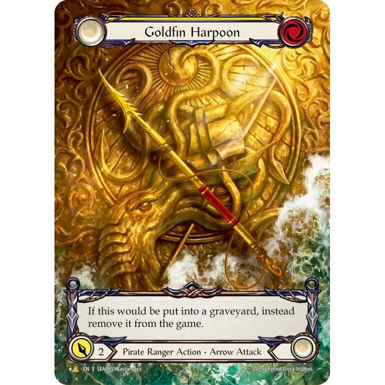 Image for Goldfin Harpoon (Treasure) (SEA093) - Flesh and Blood TCG