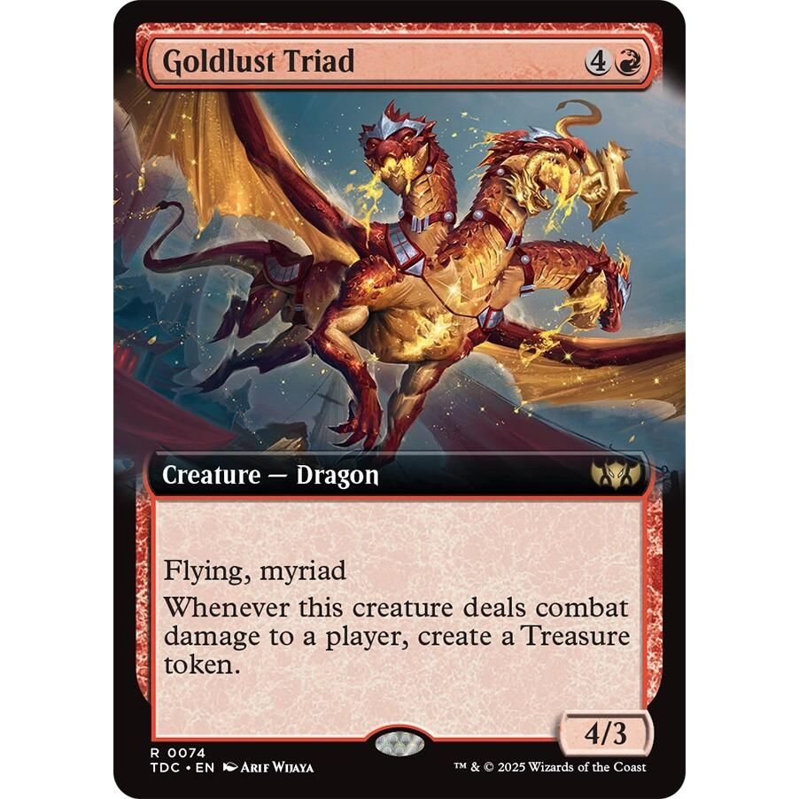 Image for Goldlust Triad (Extended Art) (74) (TDC) - Magic: The Gathering