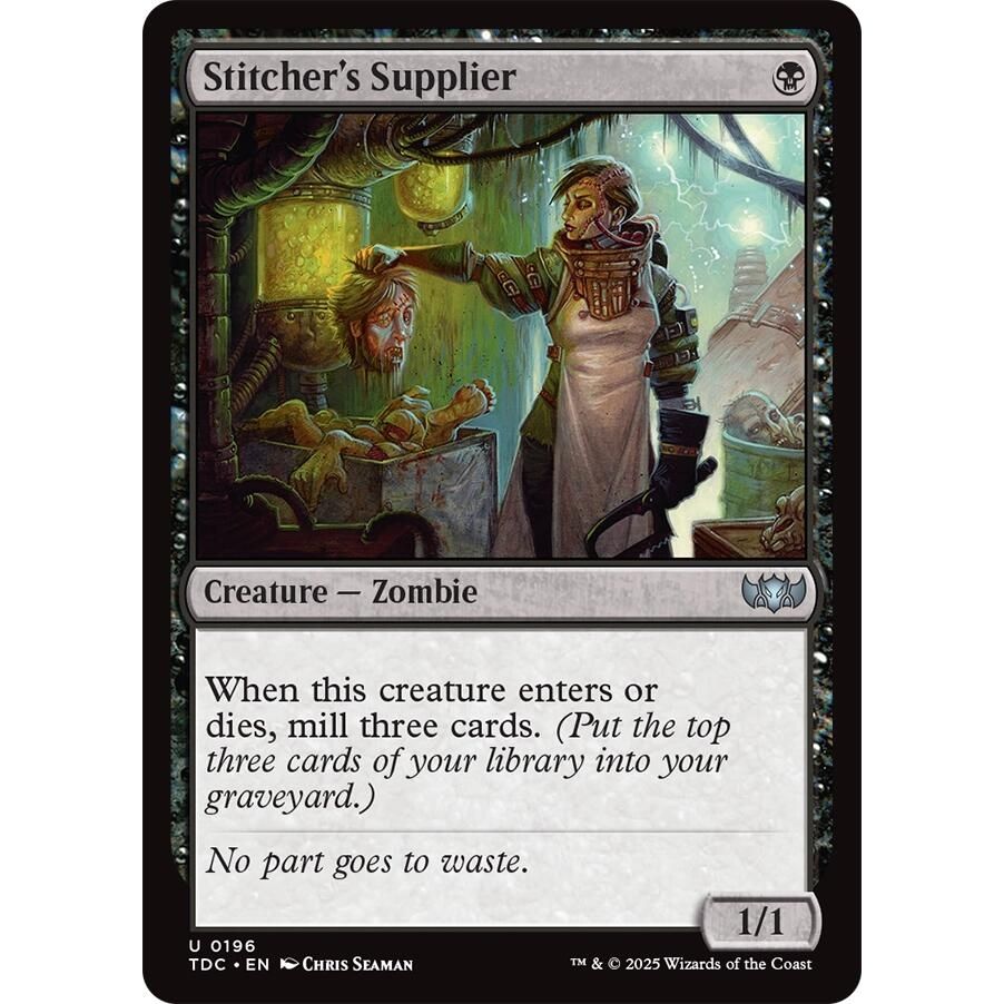 Image for Stitcher's Supplier (196) (TDC) - Magic: The Gathering