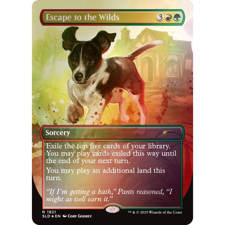 Image for Escape to the Wilds (1921) (Rainbow Foil) (1921) (SLD) - Magic: The Gathering