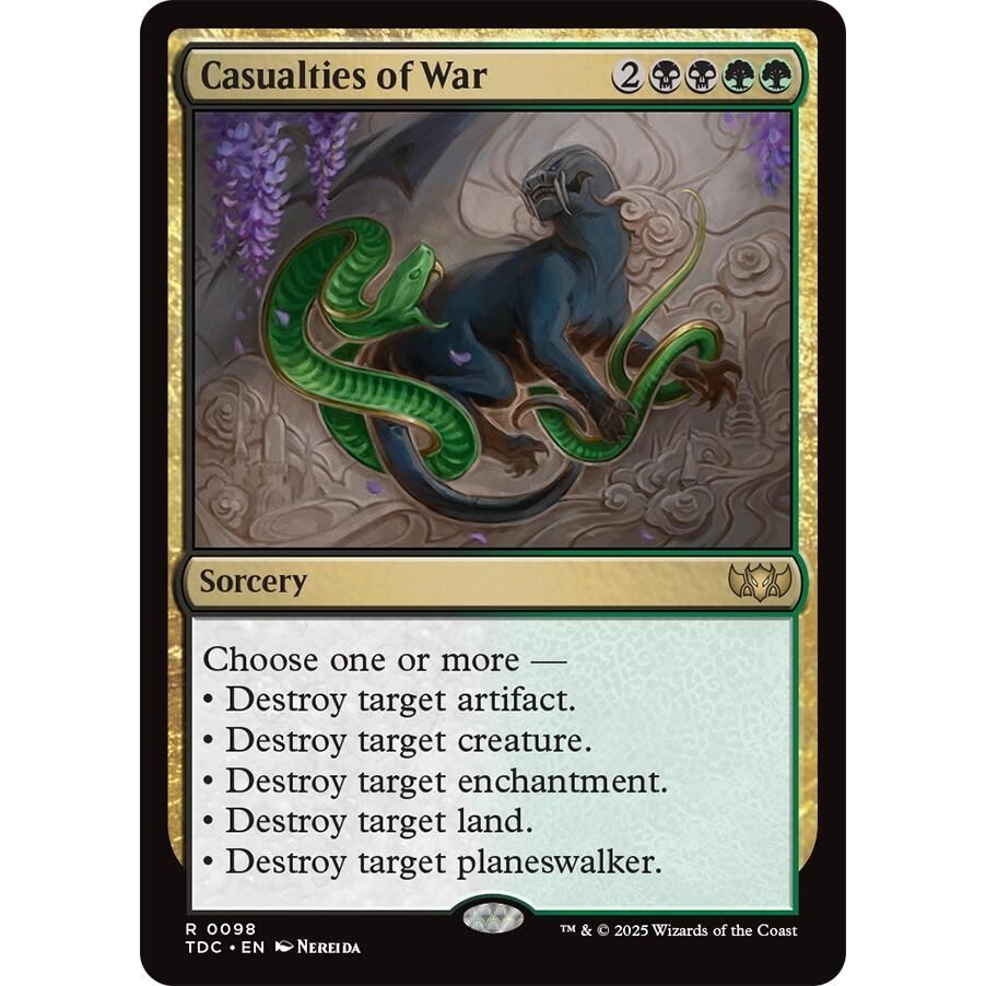 Image for Casualties of War (98) (TDC) - Magic: The Gathering