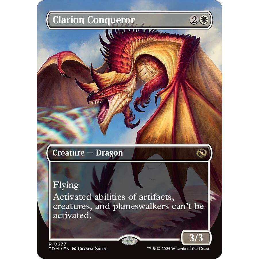 Image for Clarion Conqueror (Borderless) (377) (TDM) - Magic: The Gathering