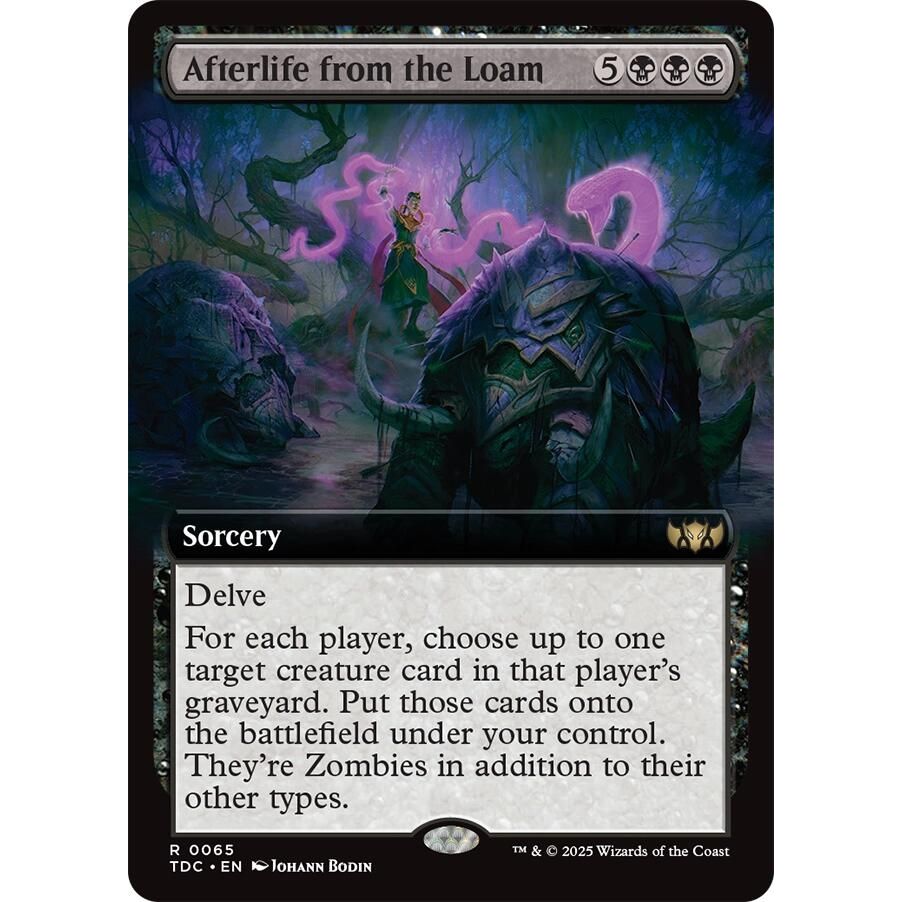 Image for Afterlife from the Loam (Extended Art) (65) (TDC) - Magic: The Gathering