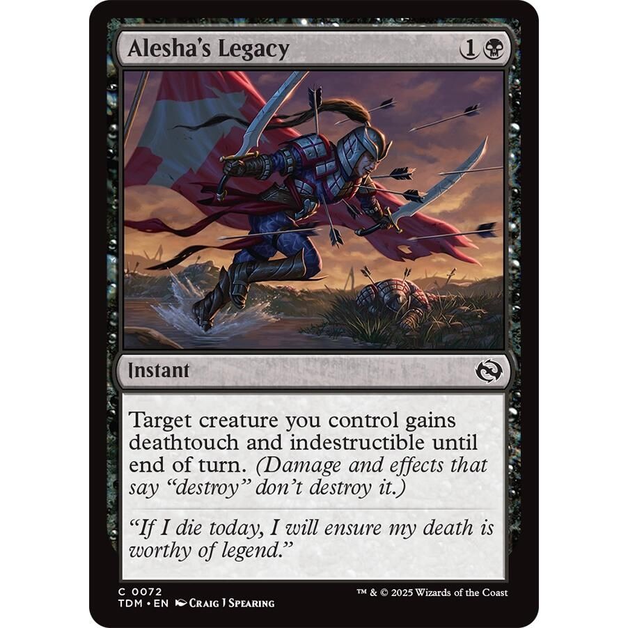Image for Alesha's Legacy (72) (TDM) - Magic: The Gathering