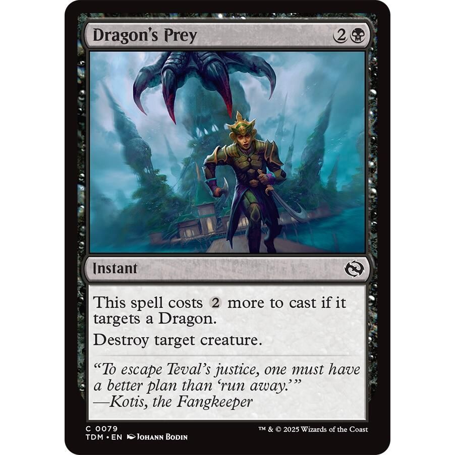 Image for Dragon's Prey (79) (TDM) - Magic: The Gathering