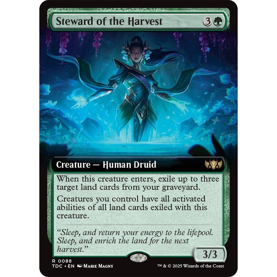 Image for Steward of the Harvest (Extended Art) (88) (TDC) - Magic: The Gathering