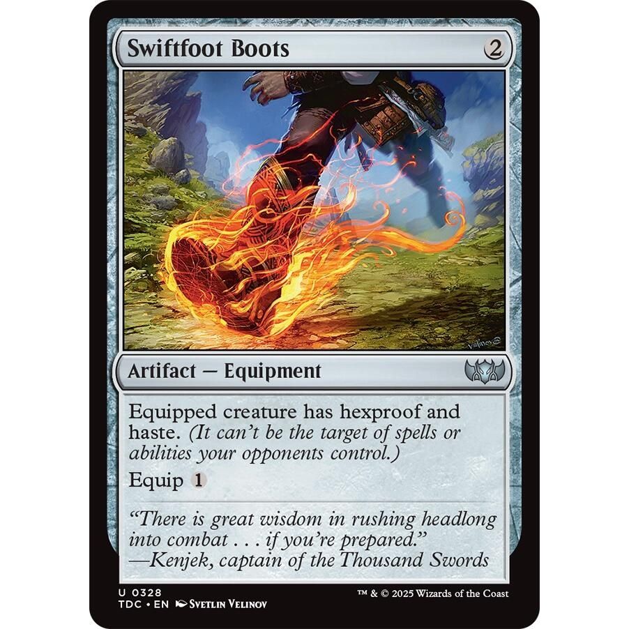 Image for Swiftfoot Boots (328) (TDC) - Magic: The Gathering