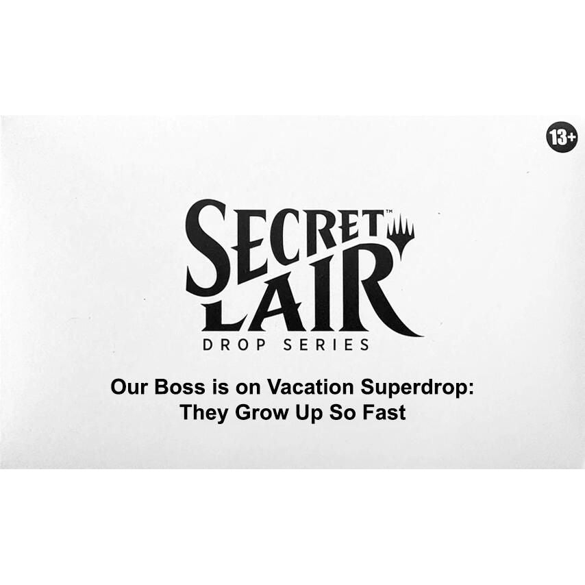 Image for Secret Lair Drop: Our Boss is on Vacation Superdrop: They Grow Up So Fast - Non-Foil Edition - Magic: The Gathering
