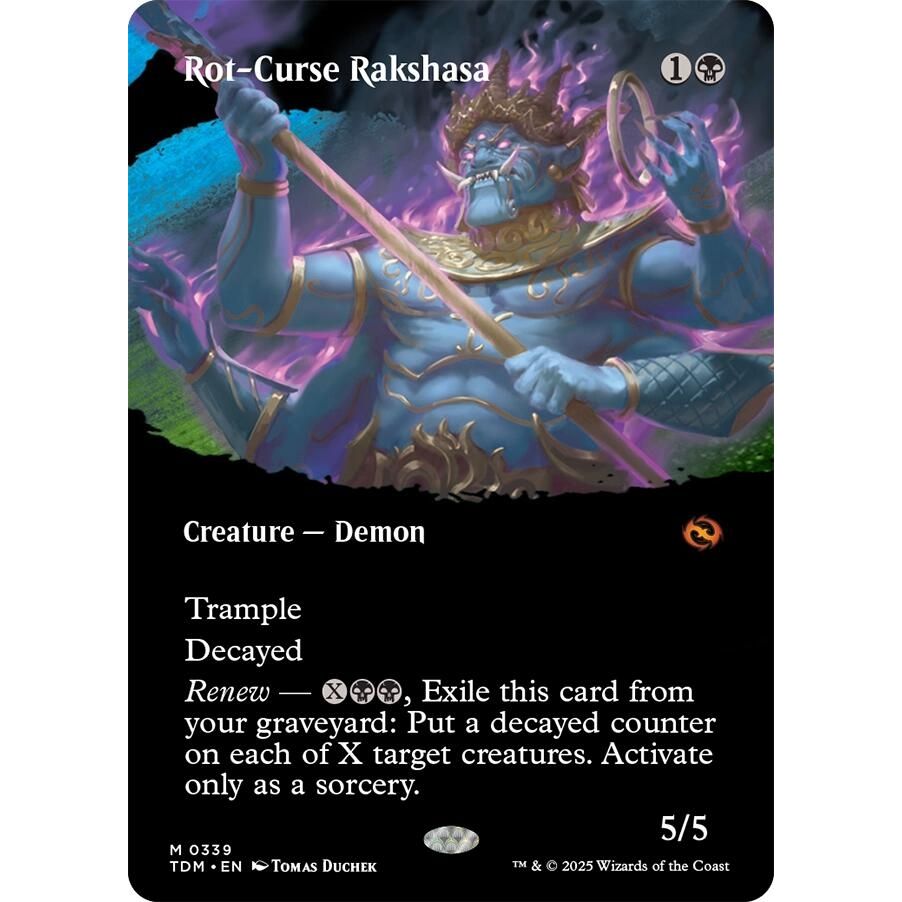 Image for Rot-Curse Rakshasa (Borderless) (339) (TDM) - Magic: The Gathering
