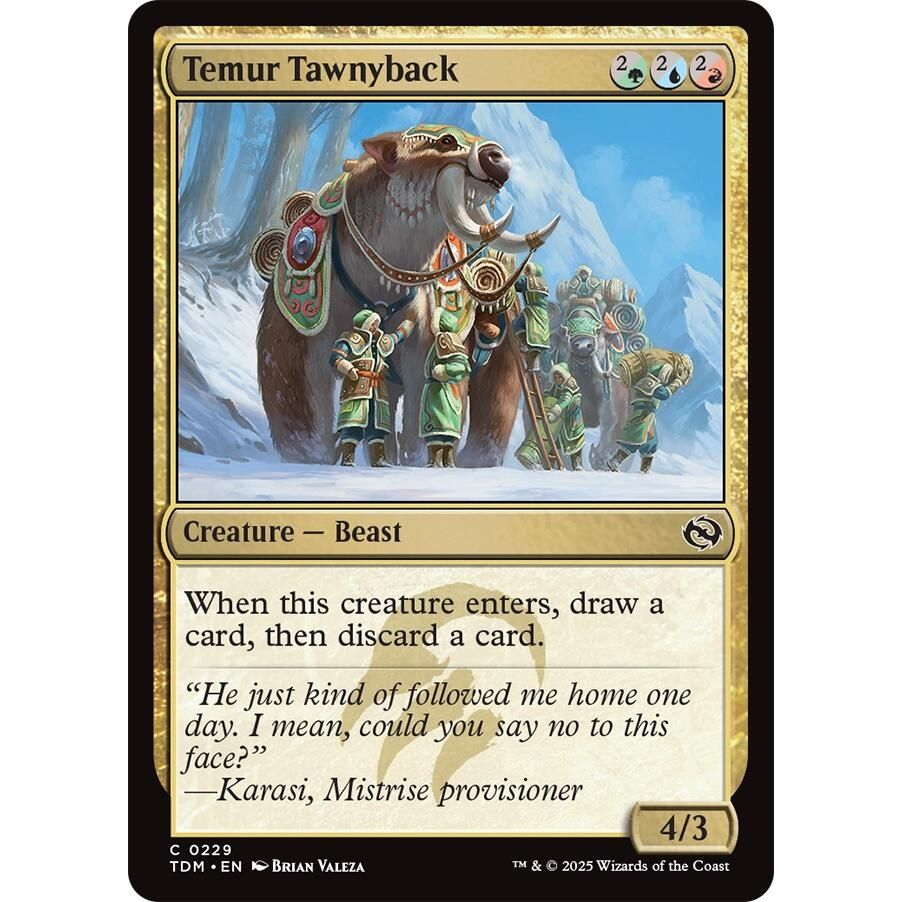 Image for Temur Tawnyback (229) (TDM) - Magic: The Gathering