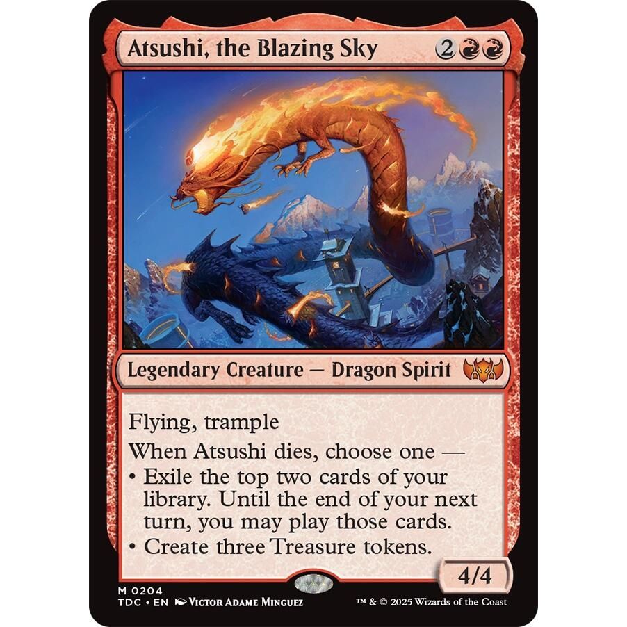 Image for Atsushi, the Blazing Sky (204) (TDC) - Magic: The Gathering