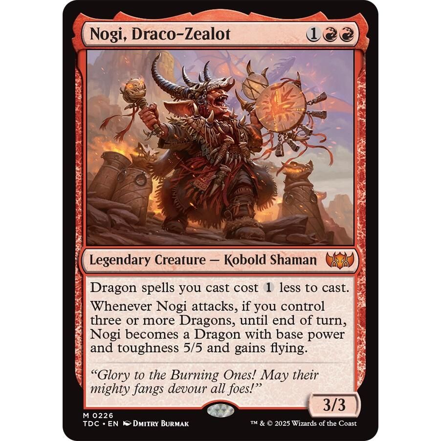 Image for Nogi, Draco-Zealot (226) (TDC) - Magic: The Gathering