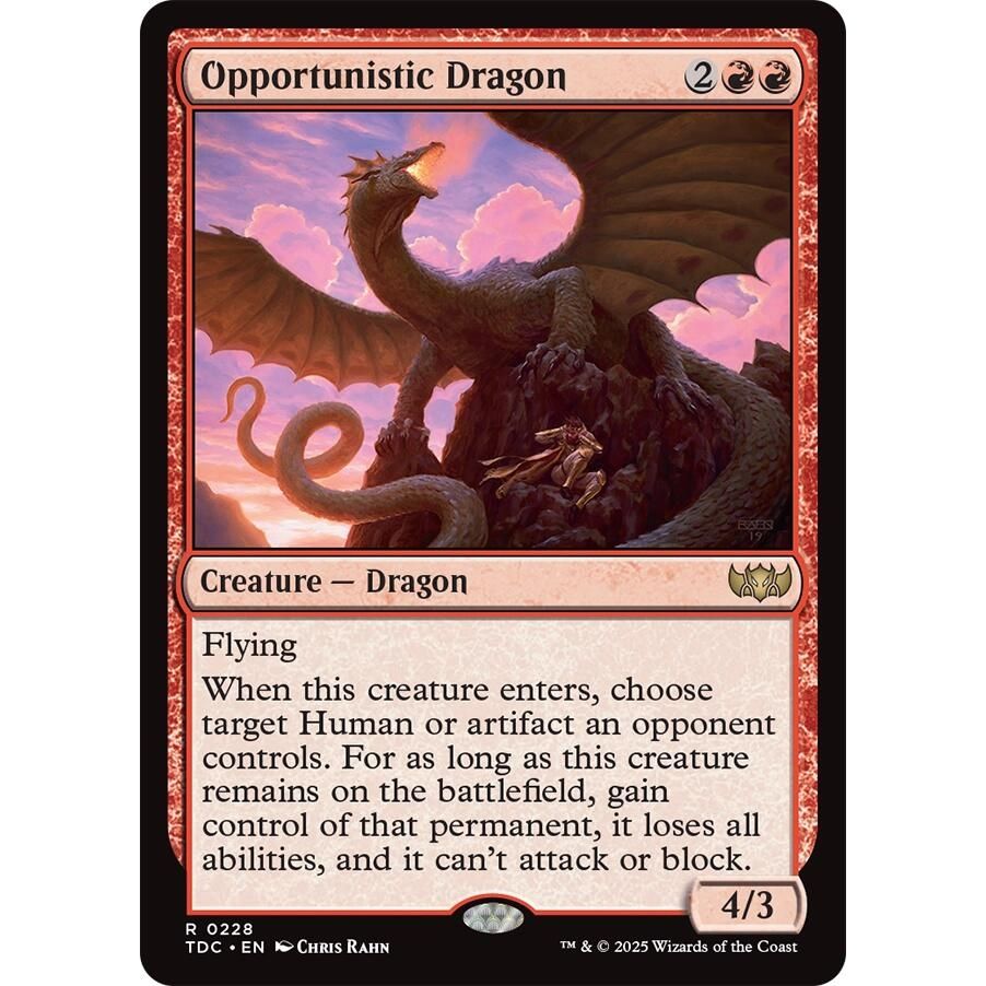 Image for Opportunistic Dragon (228) (TDC) - Magic: The Gathering