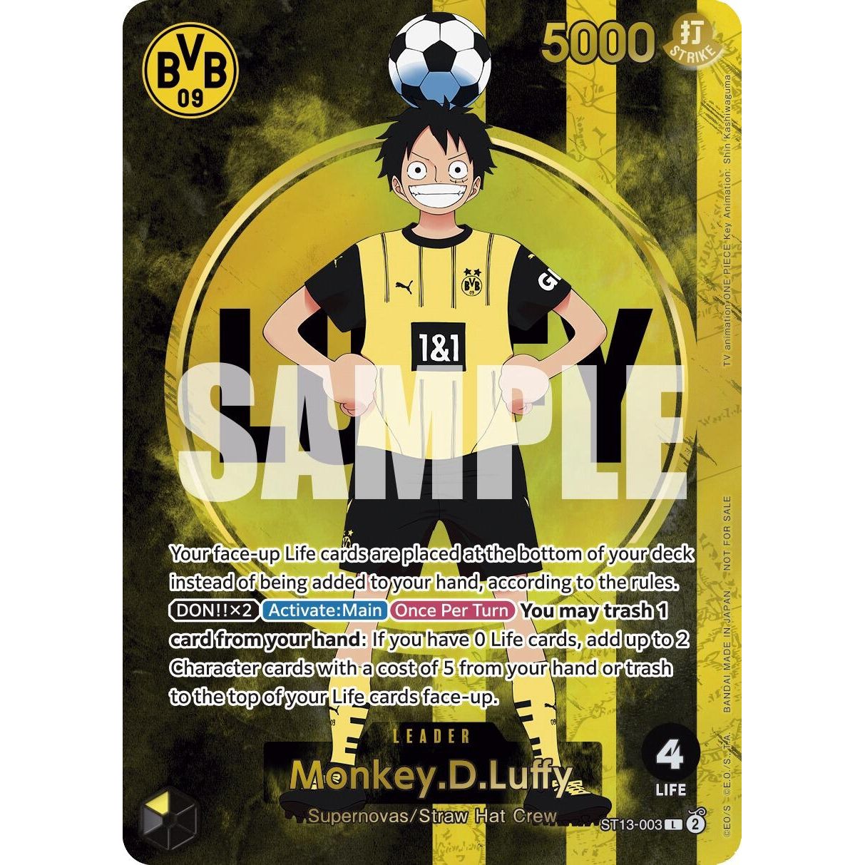 Image for Monkey.D.Luffy (BVB x One Piece Campaign) (ST13-003) (OP-PR) - One Piece Card Game