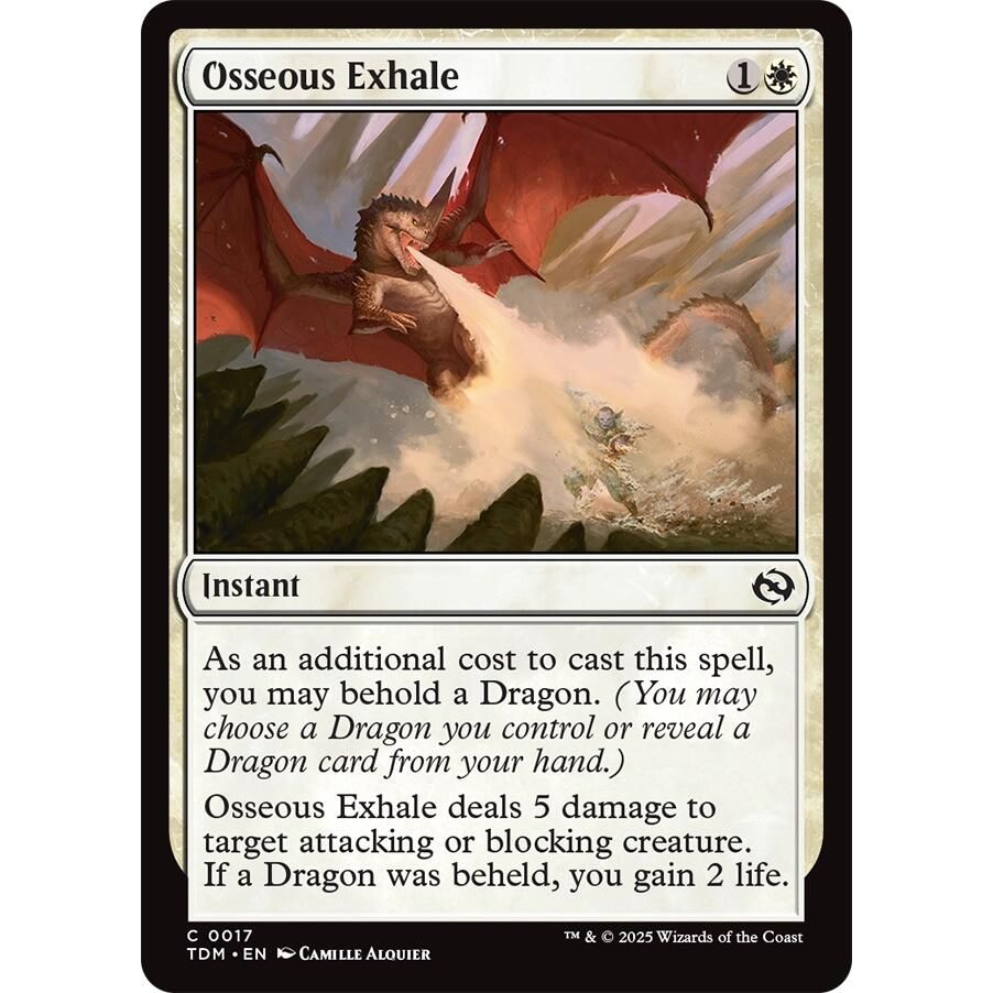 Image for Osseous Exhale (17) (TDM) - Magic: The Gathering