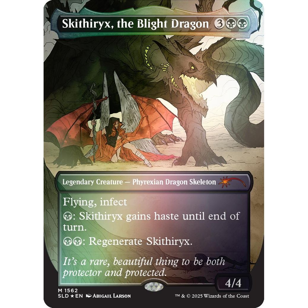 Image for Skithiryx, the Blight Dragon (Rainbow Foil) (1562) (SLD) - Magic: The Gathering
