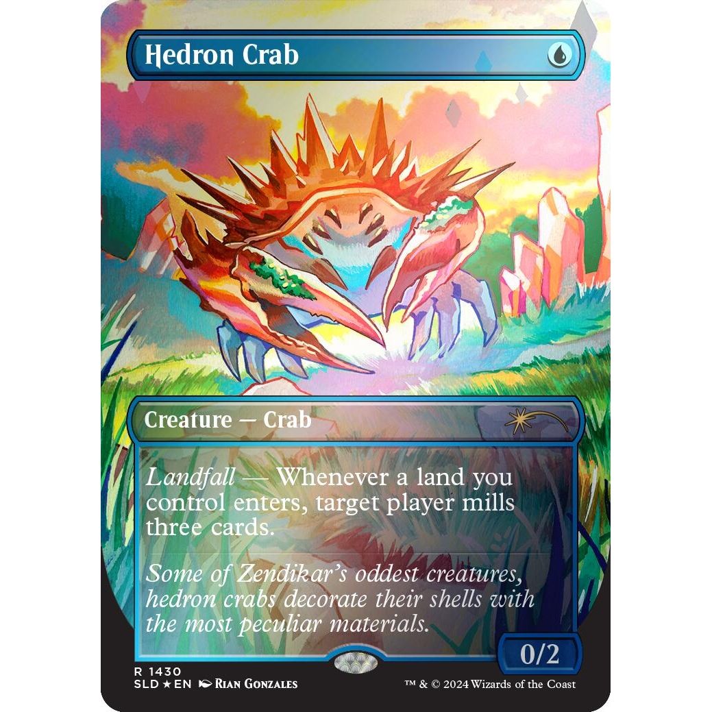 Image for Hedron Crab (Rainbow Foil) (1430) (SLD) - Magic: The Gathering