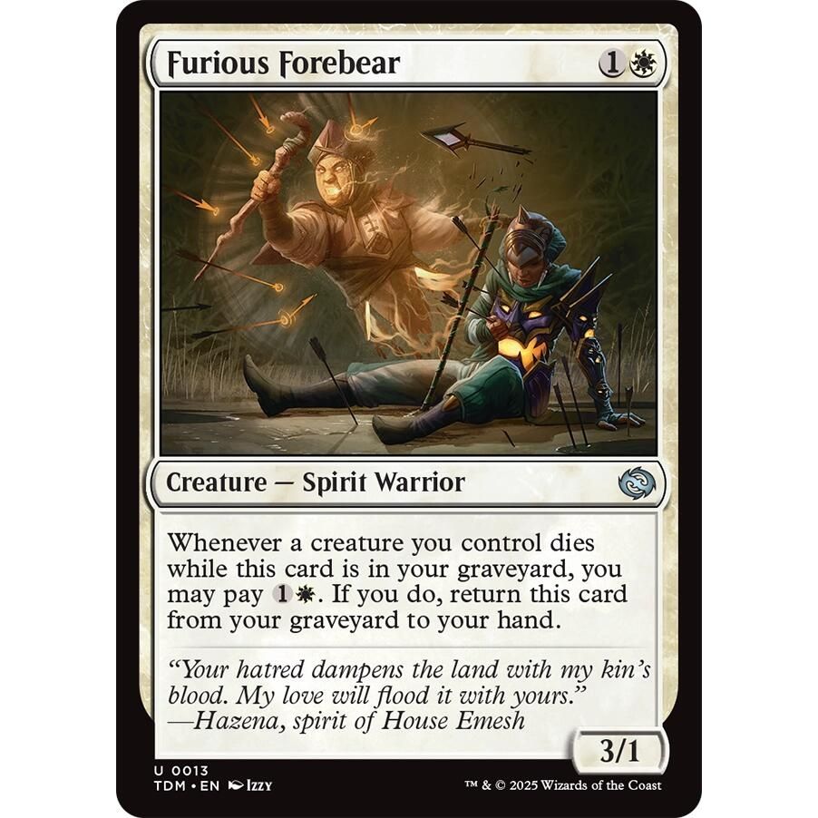 Image for Furious Forebear (13) (TDM) - Magic: The Gathering