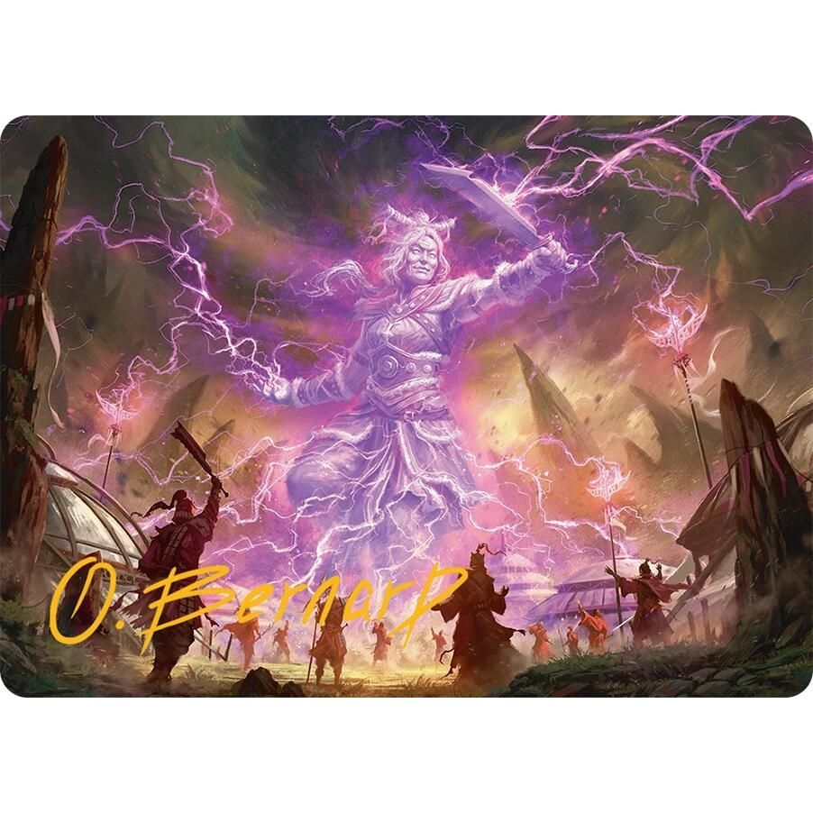 Image for Smile at Death Art Card (4/54) (Gold-Stamped Signature) (4) (AATDM) - Magic: The Gathering