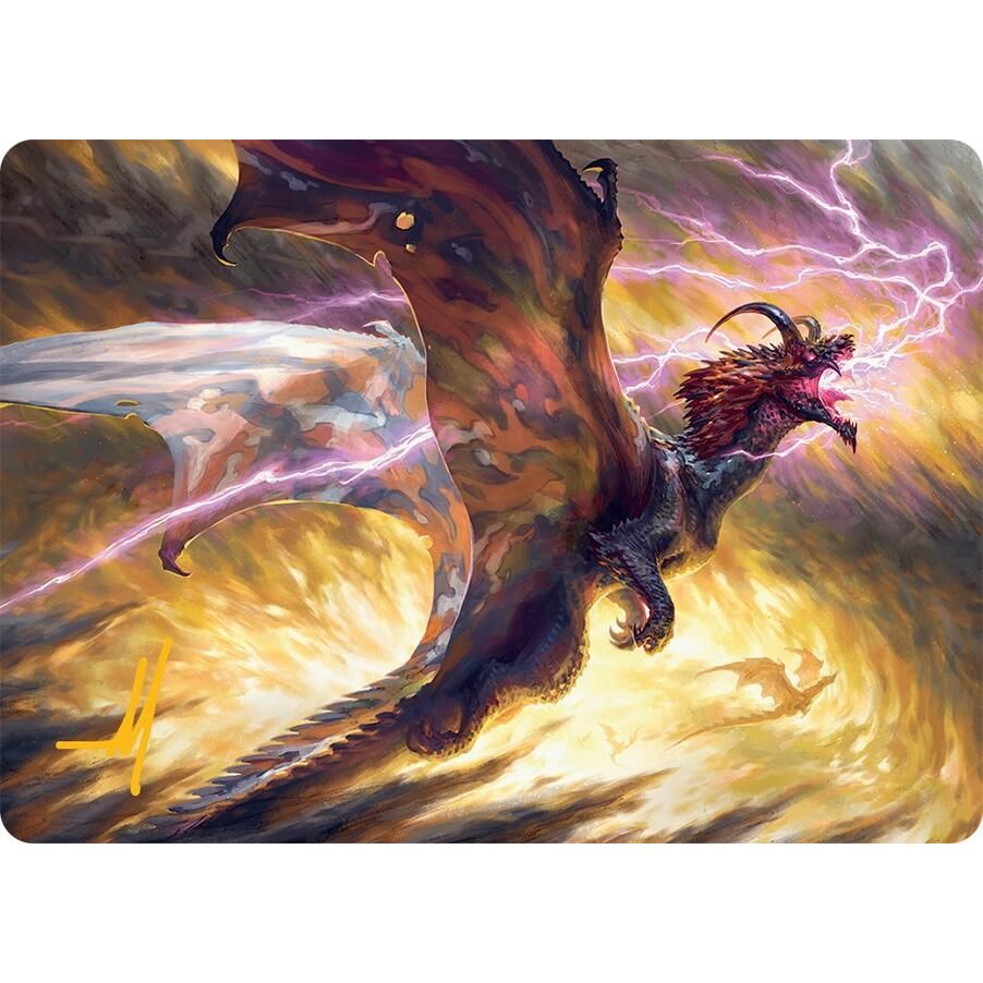 Image for Stormscale Scion Art Card (17/54) (Gold-Stamped Signature) (17) (AATDM) - Magic: The Gathering