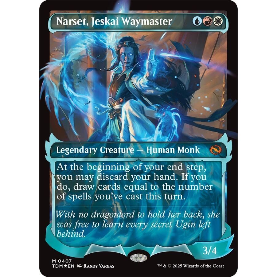Image for Narset, Jeskai Waymaster (Showcase) (407) (TDM) - Magic: The Gathering