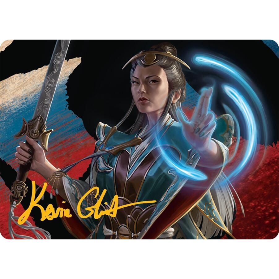 Image for Narset, Jeskai Waymaster Art Card (44/54) (Gold-Stamped Signature) (44) (AATDM) - Magic: The Gathering