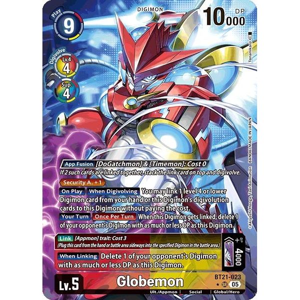 Image for Globemon (Alternate Art) (BT21-023 SR) (BT21) - Digimon Card Game