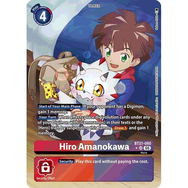 Image for Hiro Amanokawa (Alternate Art) (BT21-080 SR) (BT21) - Digimon Card Game
