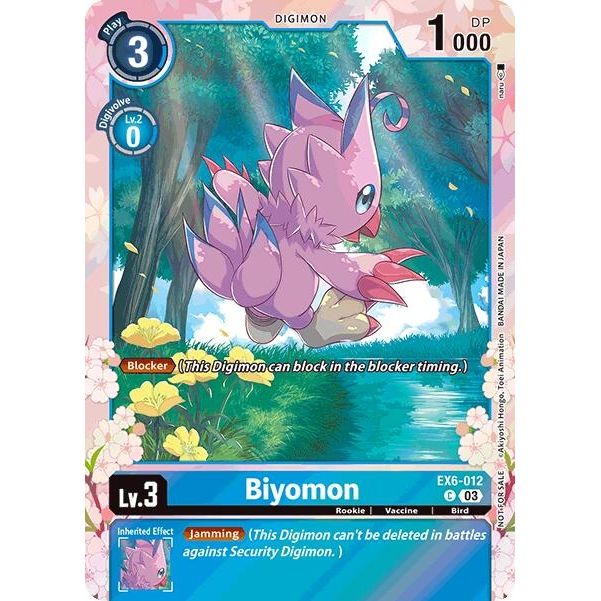 Image for Biyomon (Regulation Battle Vol. 1) (EX6-012 C) (EX06) - Digimon Card Game