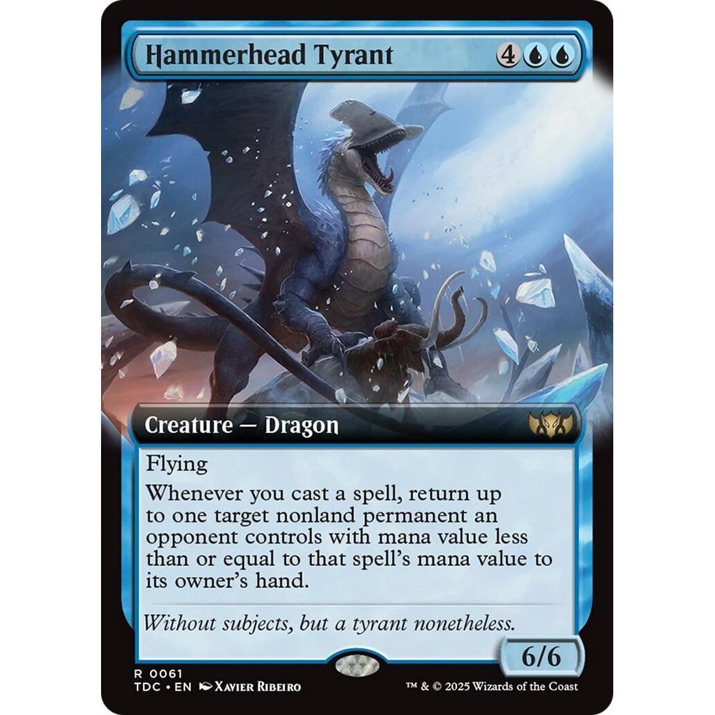 Image for Hammerhead Tyrant (Extended Art) (61) (TDC) - Magic: The Gathering