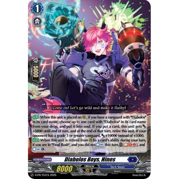 Image for Diabolos Boys, Hines (D-PR/751EN) (D-PR) - Cardfight Vanguard