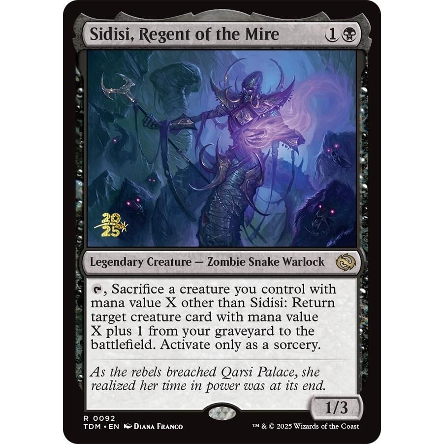 Image for Sidisi, Regent of the Mire (92) (PRE) - Magic: The Gathering