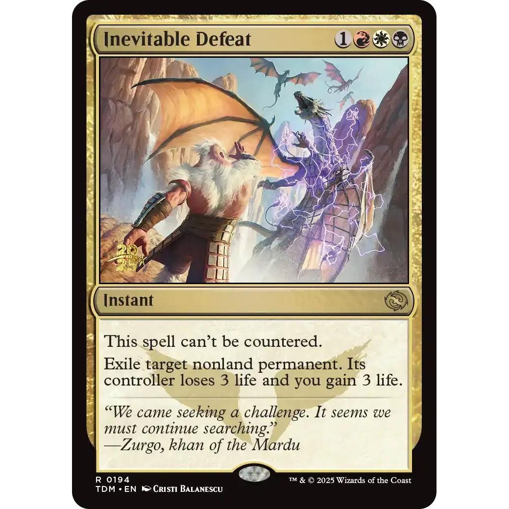 Image for Inevitable Defeat (194) (PRE) - Magic: The Gathering