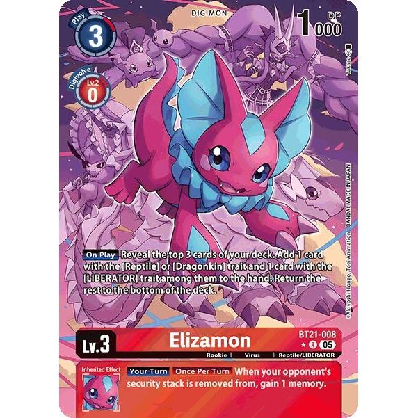 Image for Elizamon (Alternate Art) (BT21-008 R) (BT21) - Digimon Card Game