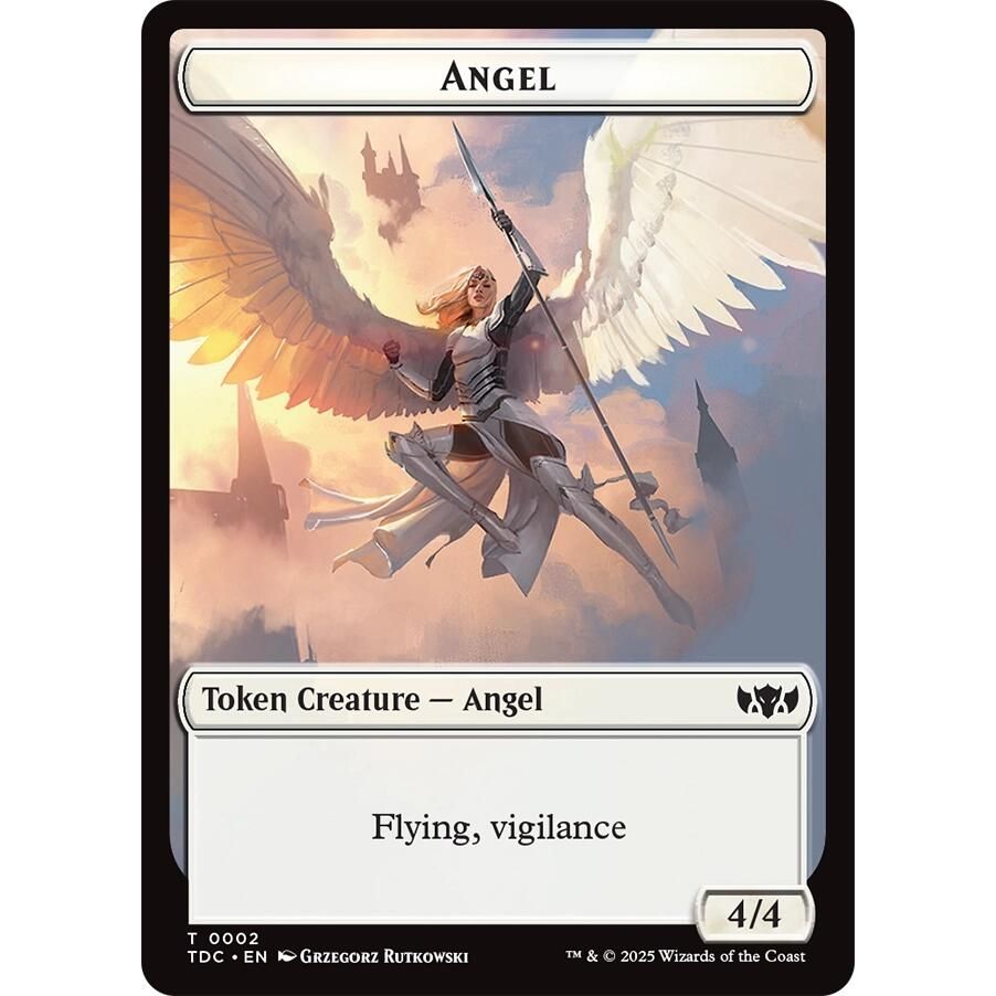 Image for Angel // Spirit Double-Sided Token (2 // 6) (TDC) - Magic: The Gathering
