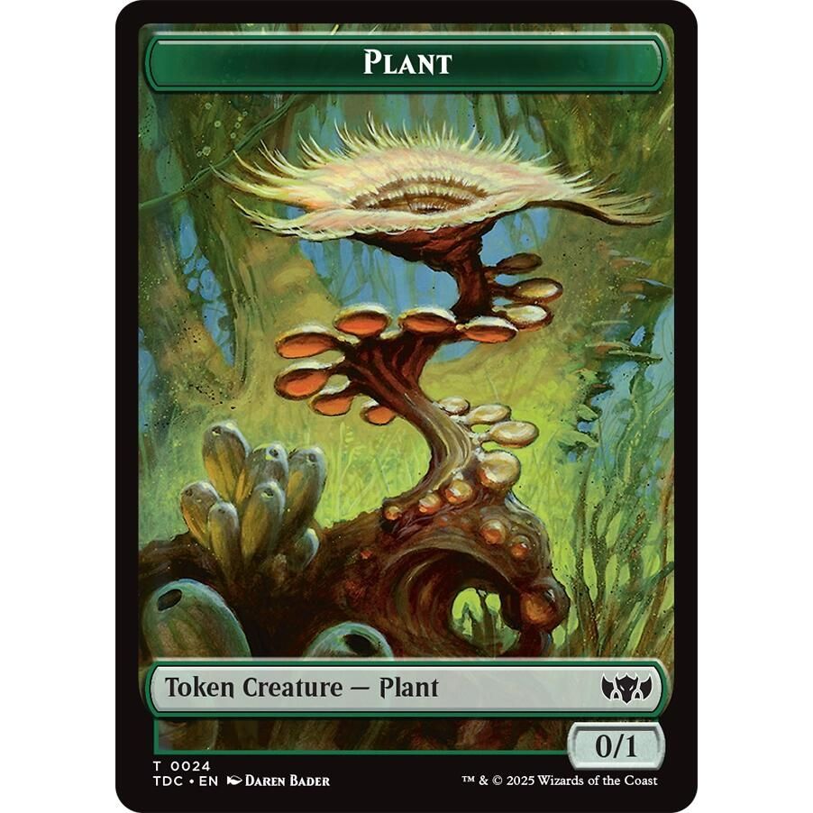 Image for Plant // Goat Double-Sided Token (24 // 4) (TDC) - Magic: The Gathering