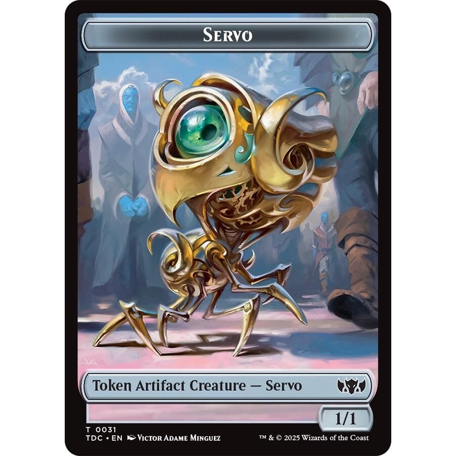 Image for Servo // Warrior Double-Sided Token (31 // 13) (TDC) - Magic: The Gathering