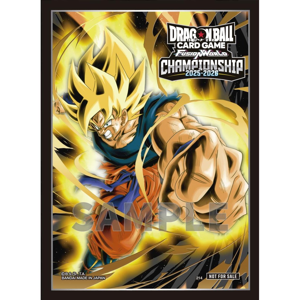 Image for Dragon Ball Super Fusion World Card Game Official Sleeves - Championship Wave 1 (64-Pack) - Card Sleeves