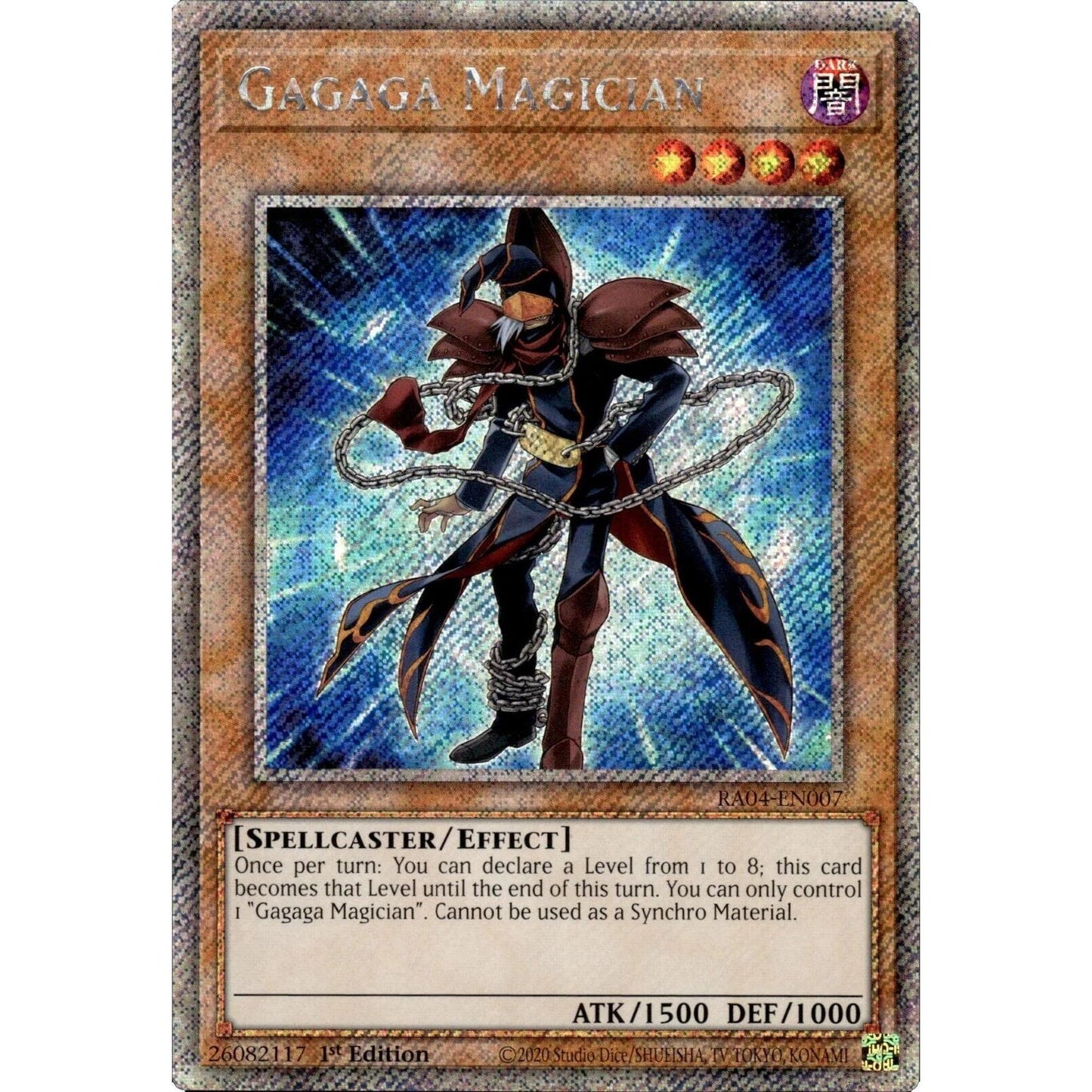 Image for Gagaga Magician (Platinum Secret Rare) (RA04-EN007) - YuGiOh