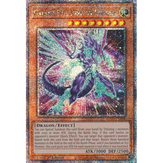 Image for Galaxy-Eyes Photon Dragon (New Art) (Quarter Century Secret Rare) (RA04-EN008) - YuGiOh