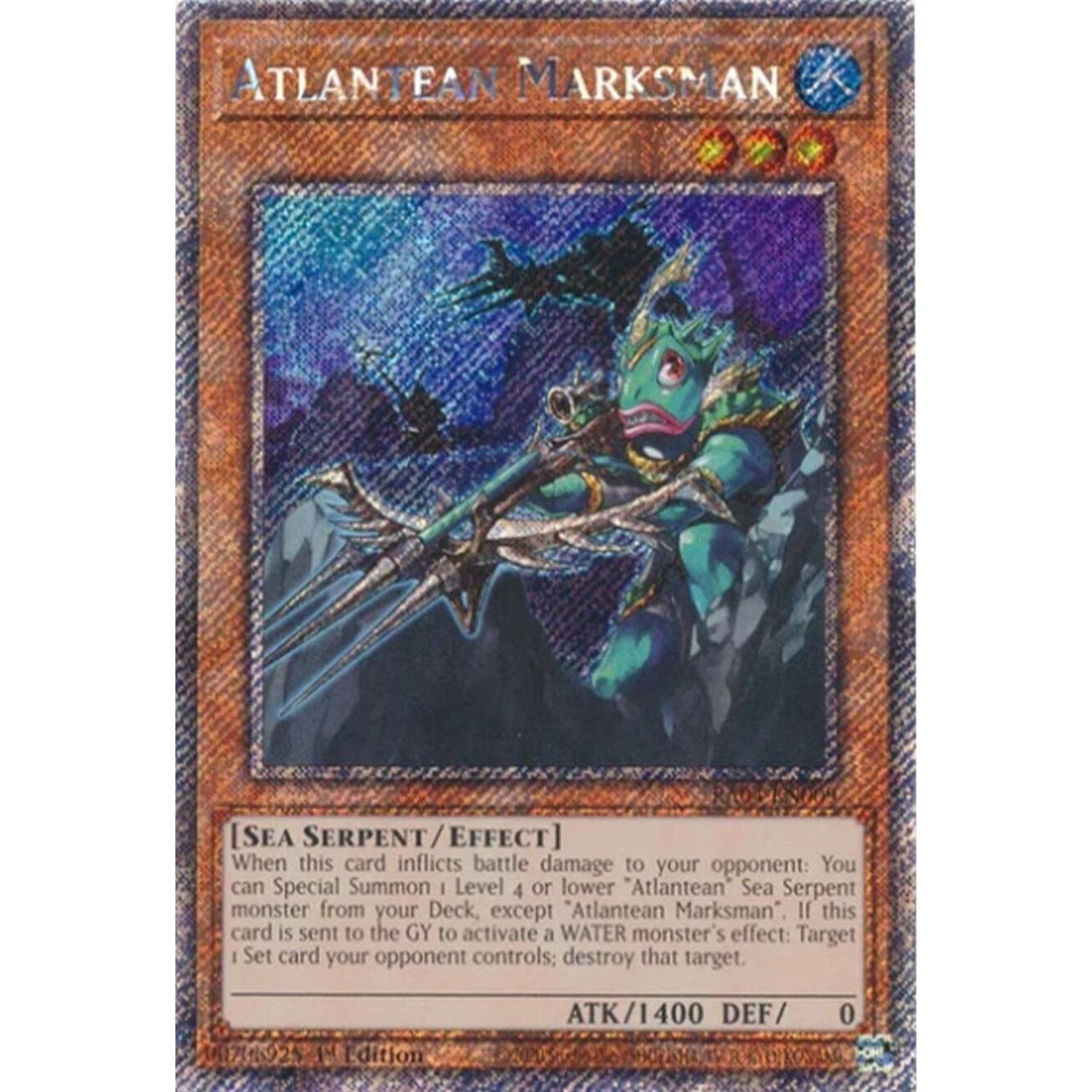 Image for Atlantean Marksman (Platinum Secret Rare) (RA04-EN009) - YuGiOh