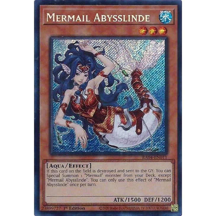 Image for Mermail Abysslinde (Secret Rare) (RA04-EN011) - YuGiOh