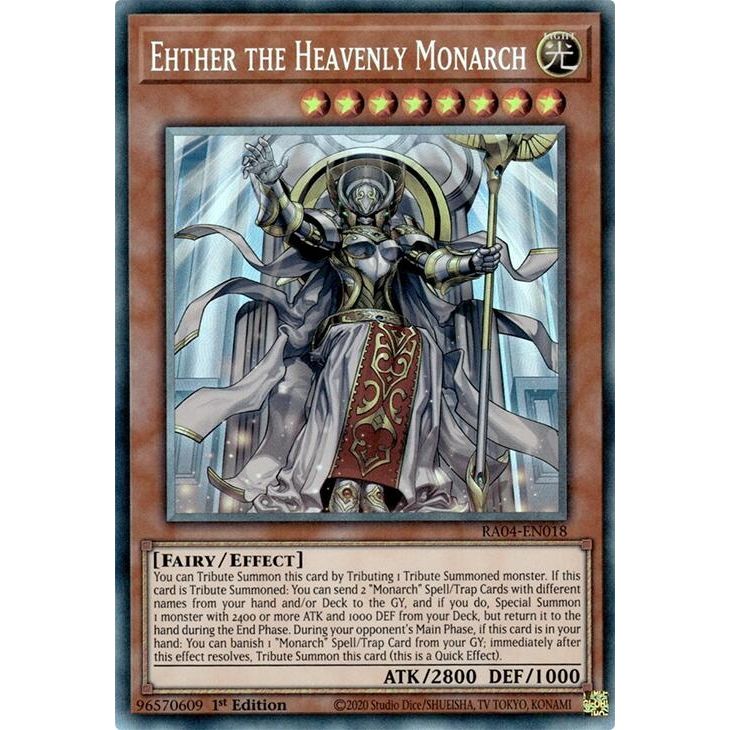 Image for Ehther the Heavenly Monarch (PCR) (RA04-EN018) - YuGiOh