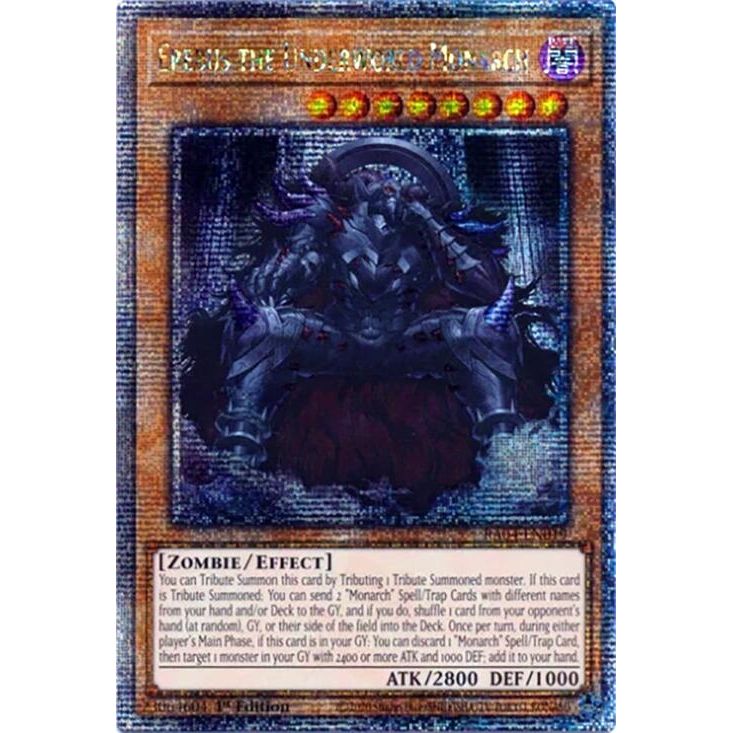 Image for Erebus the Underworld Monarch (Quarter Century Secret Rare) (RA04-EN019) - YuGiOh