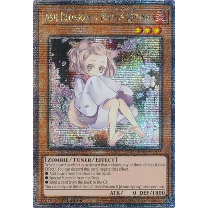 Image for Ash Blossom & Joyous Spring (Alternate Art) (Quarter Century Secret Rare) (RA04-EN025) - YuGiOh