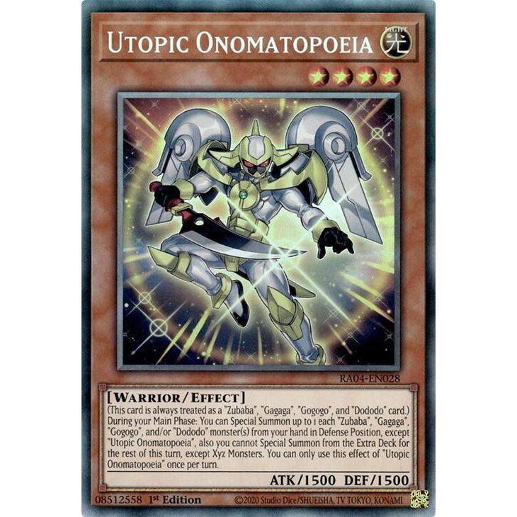 Image for Utopic Onomatopoeia (PCR) (RA04-EN028) - YuGiOh