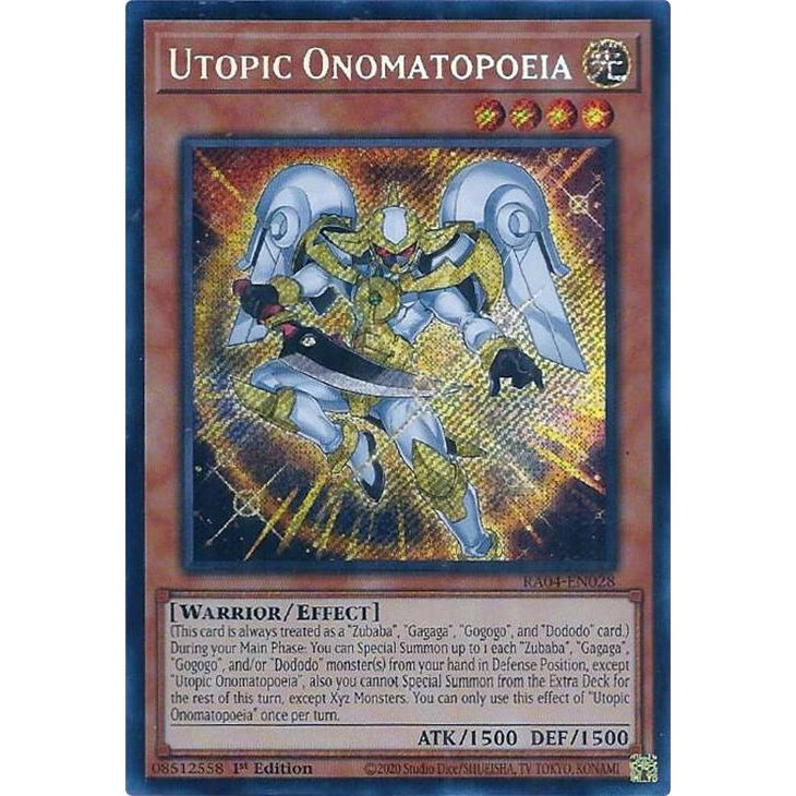 Image for Utopic Onomatopoeia (Secret Rare) (RA04-EN028) - YuGiOh